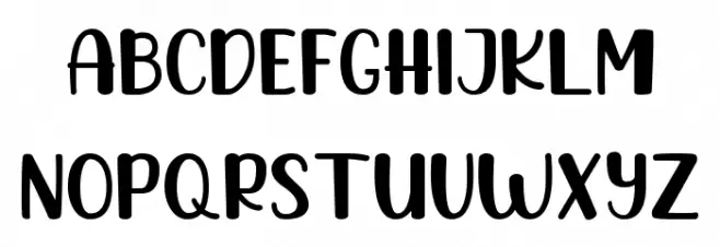 Honey Schriftart Kleinbuchstaben