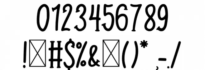 Honeybae Font OTHER CHARS