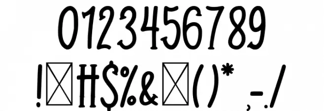 Honeybae Font OTHER CHARS