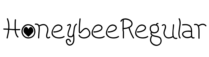 HoneybeeRegular  免费字体下载
