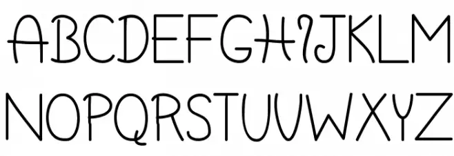 HoneybeeRegular フォント 大文字