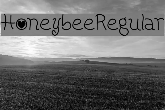 HoneybeeRegular Font examples