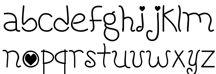 HoneybeeRegular Font LOWERCASE