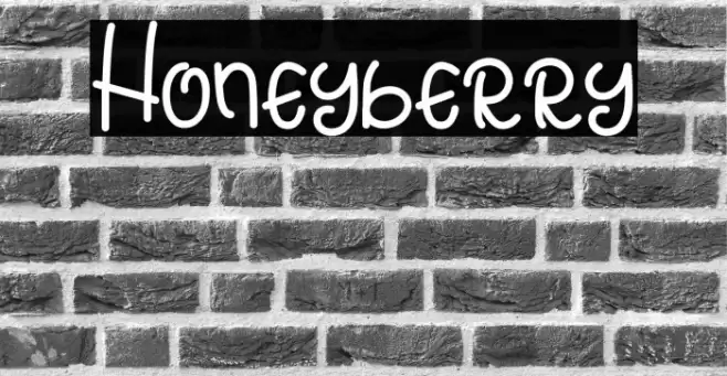 Honeyberry Font examples