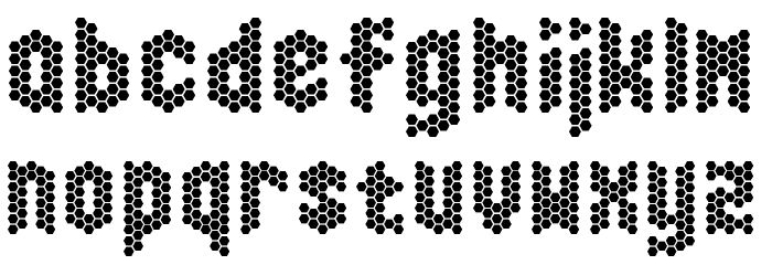 Honeycomb Happiness Font LOWERCASE