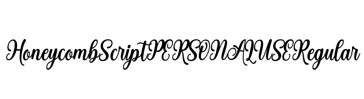Honeycomb Script PERSONAL USE Regular  免费字体下载