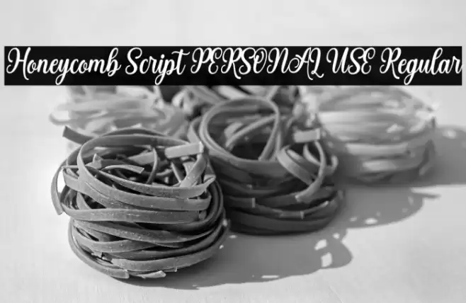 Honeycomb Script PERSONAL USE Regular Font examples