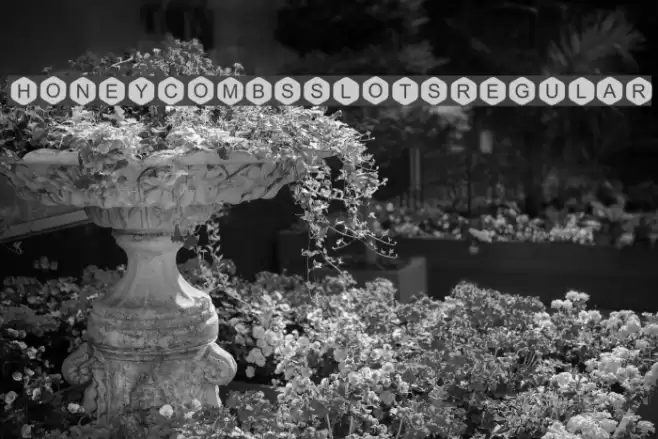 Honeycombs Slots Regular Schriftart examples