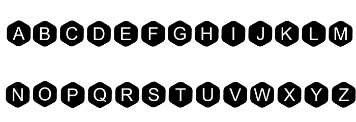 Honeycombs Slots Regular Font LOWERCASE