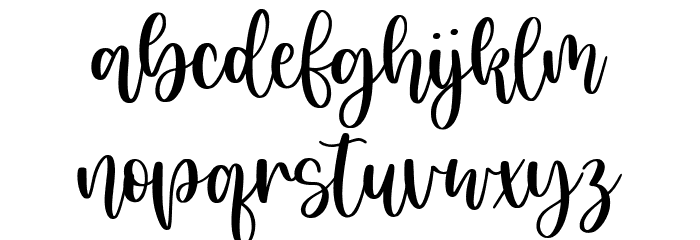 Honeyday Font LOWERCASE