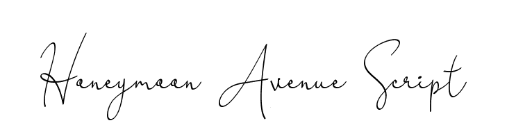 Honeymoon Avenue Script  font caratteri gratis
