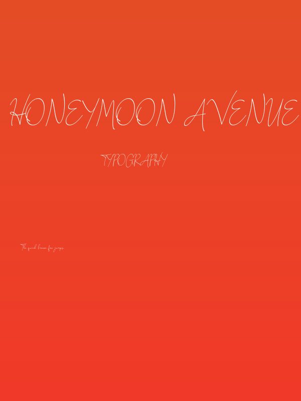 Honeymoon Avenue Script Poster