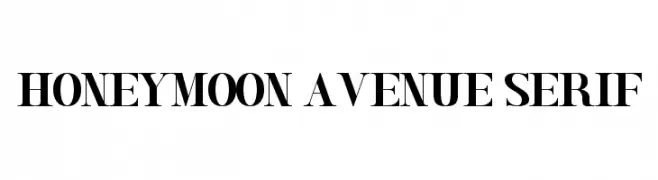 Honeymoon Avenue Serif  Free Fonts Download