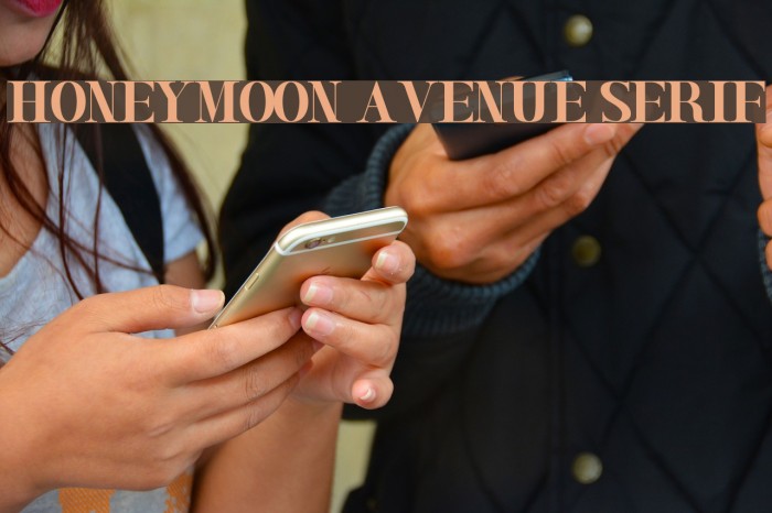 Honeymoon Avenue Serif Font examples