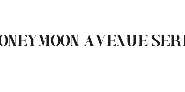Honeymoon Avenue Serif Logo