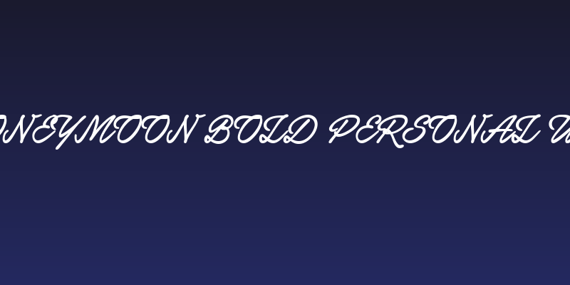 Honeymoon Bold PERSONAL USE Social Header