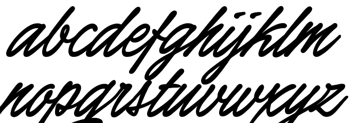Honeymoon Bold PERSONAL USE Font Litere mici