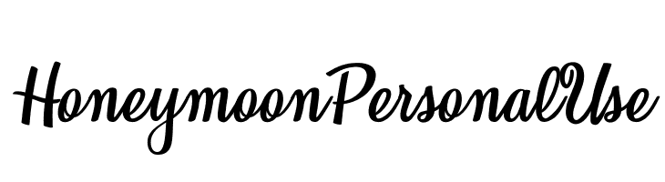 Honeymoon Personal Use  Frei Schriftart Herunterladen