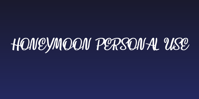 Honeymoon Personal Use Social Header