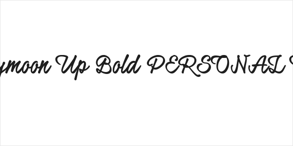Honeymoon Up Bold PERSONAL USE Logo