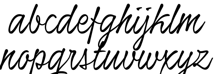 Honeymoon Up PERSONAL USE Font LOWERCASE