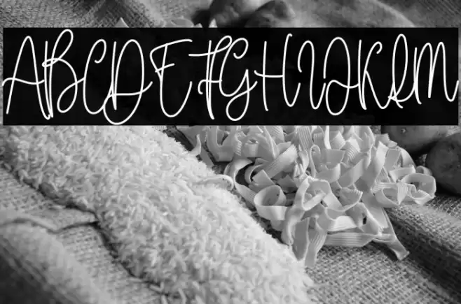 Honeymoon Vacation フォント examples