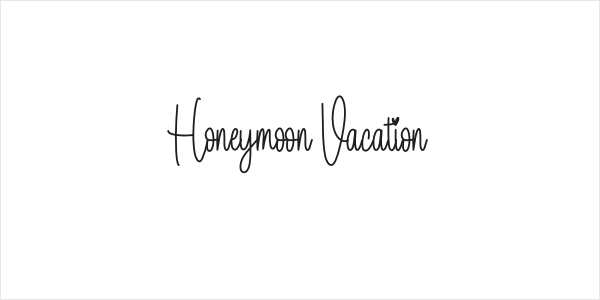 Honeymoon Vacation Logo