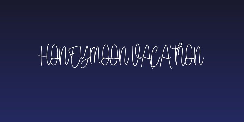 Honeymoon Vacation Social Header
