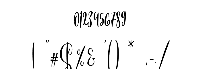 Honeymoon Font OTHER CHARS