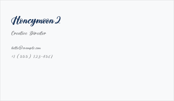 Honeymoon2 Business Card