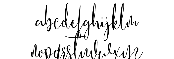 Honeymoon Font LOWERCASE