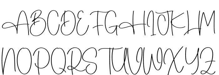 Honeythink Font UPPERCASE