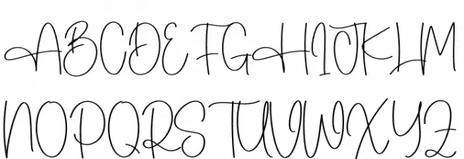 Honeythink Schriftart Groß