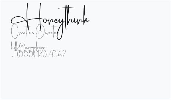 Honeythink Business Card