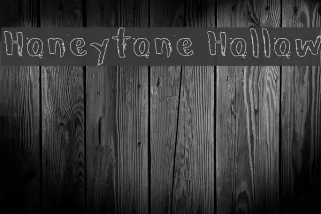 Honeytone Hollow Font examples