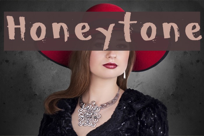 Honeytone Font examples