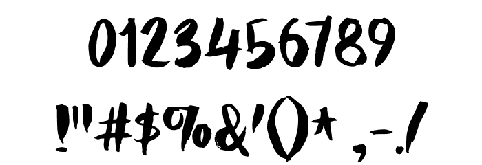 HoneyvoidDEMO Font OTHER CHARS