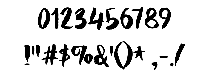 HoneyvoidDEMO Font OTHER CHARS