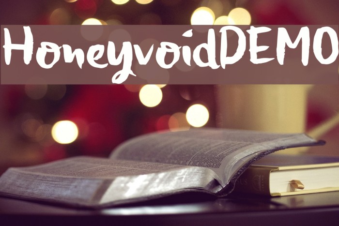 HoneyvoidDEMO Font examples
