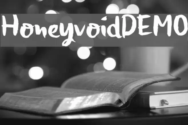 HoneyvoidDEMO Font examples
