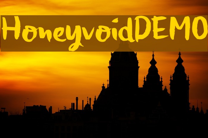 HoneyvoidDEMO Font examples