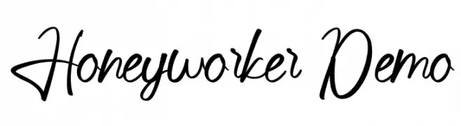 Honeyworker Demo フォント