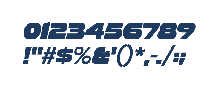 Honfleur Heavy Italic Other Characters