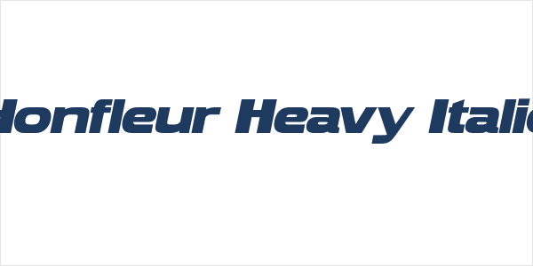Honfleur Heavy Italic Logo