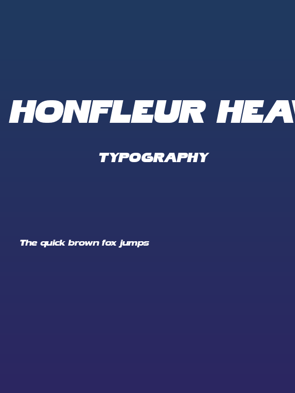 Honfleur Heavy Italic Poster