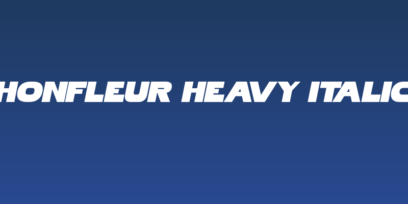 Honfleur Heavy Italic Social Header