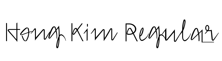 Hong Kim Regular  Frei Schriftart Herunterladen