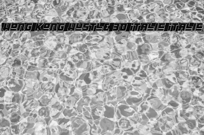 Hong Kong Hustle 3D Italic Italic Font examples