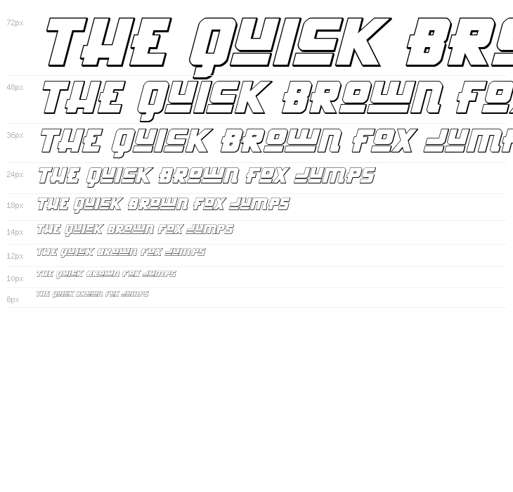 Hong Kong Hustle 3D Italic Italic Waterfall