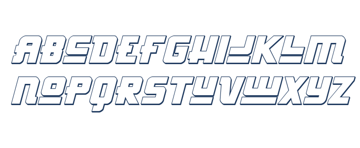 Hong Kong Hustle 3D Italic Italic Lowercase